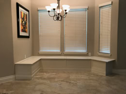 Custom designed, handcrafted window seats, banquettes, rockers