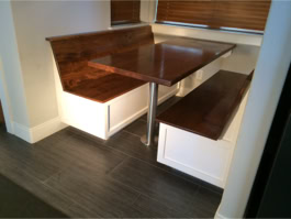 Custom designed, handcrafted window seats, banquettes, rockers