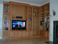 Bookshelves, display cabinets, media/entertainment centers, family room furniture