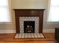 Custom, handcrafted, fireplace mantels