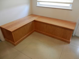 Custom designed, handcrafted window seats, banquettes, rockers