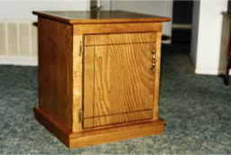 Handcrafted, custom design end tables, nightstands
