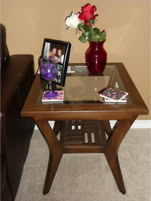 Handcrafted, custom design end tables, nightstands